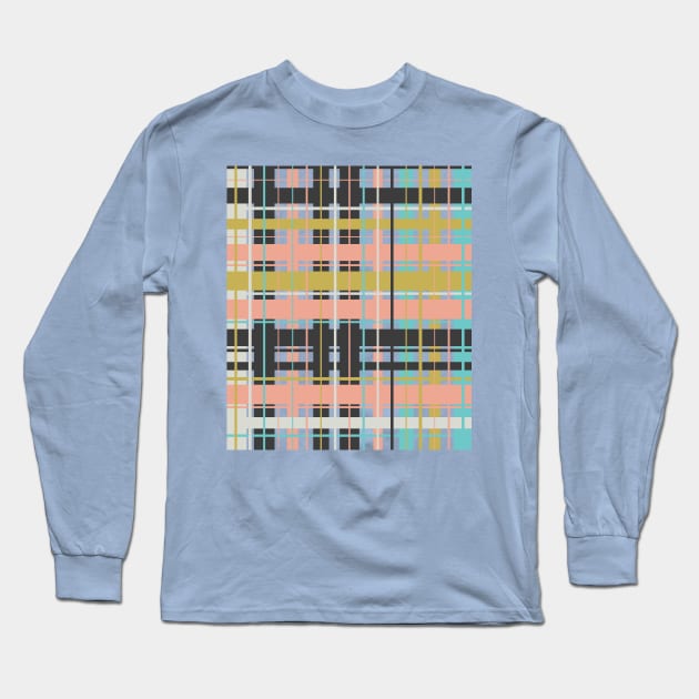 Plaid pattern Long Sleeve T-Shirt by Gaspar Avila